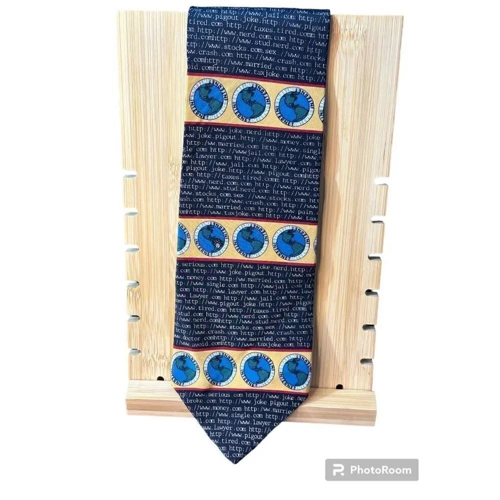 Vicky Davis “the net” vintage silk tie - computer IT